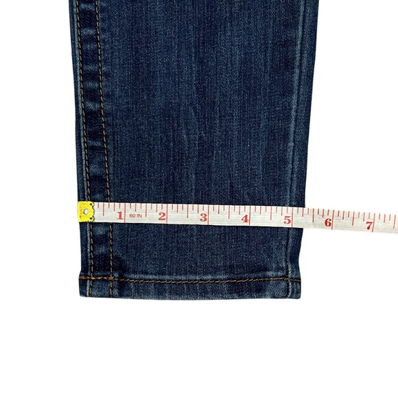 Seven7 Women's Tummyless High Rise Stretch Dark Wash Classic Skinny Jeans Sz 10 - Picture 13 of 16